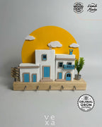 Bodrum Ahşap Anahtar Askılığı
